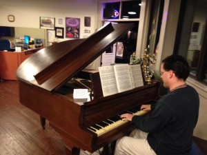 Paul playing piano