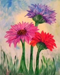 flowers I painted