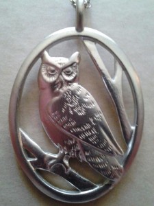 owl necklace