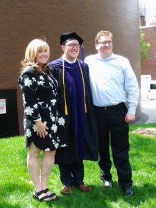 Justin & parents Graduation